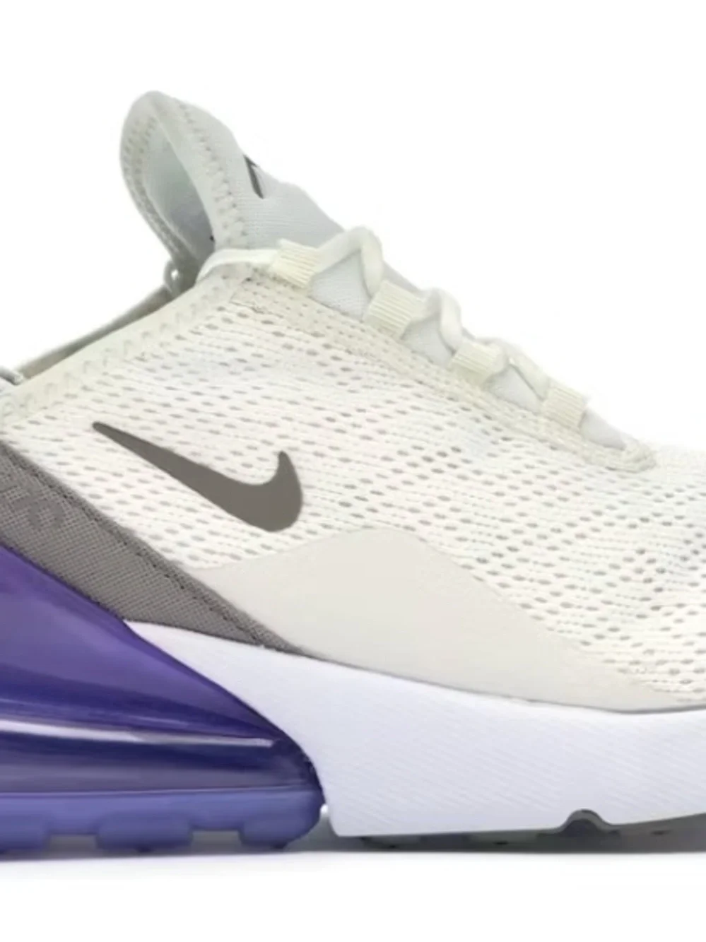 Nike Air Max 270 Women's Athletic Shoes Sail Pumice Space Purple